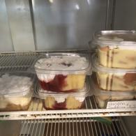 (left to right) cheesecake, strawberry shortcake, banana pudding 