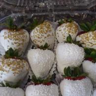 White Chocolate covered Strawberries 